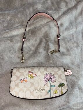 Coach X Observed By Us Andrea Shoulder Bag in Signature Canvas with Print